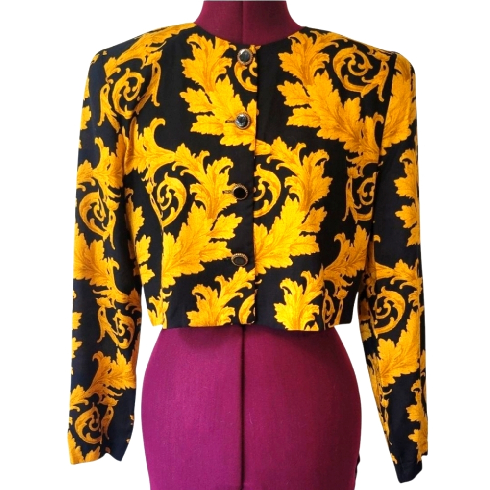 VTG All That Jazz baroque cropped jacket